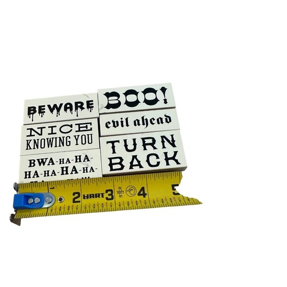 Halloween Rubber Stamp Lot Spooky BOO Beware DIY Scrapbook Cardmaking Set - Picture 4 of 8